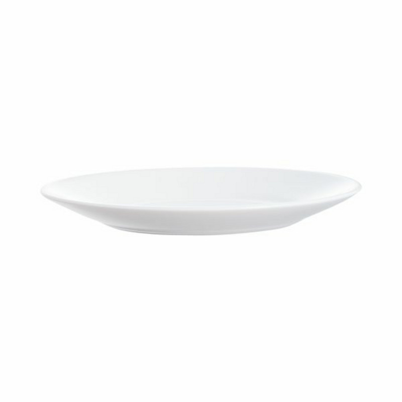 Assiette plate rond blanc verre Ø 19 cm Restaurant Blanc Arcoroc