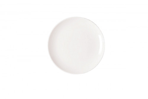 Assiette coupe plate rond ivoire porcelaine Ø 21 cm Nano Rak