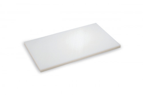 Planche à découper polyéthylène haute densité (pehd) blanc 60x40 cm Pâtissier Sans rigole Non réversible Pro.cooker