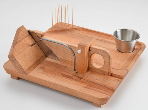 Guillotine à saucisson bois 28x28x11 cm Sans virole