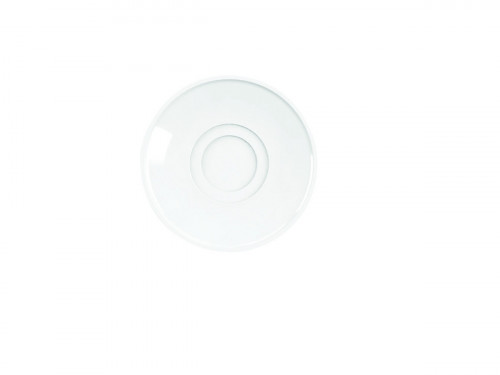 Sous-tasse à expresso rond blanc porcelaine Ø 13 cm Brasserie Astera