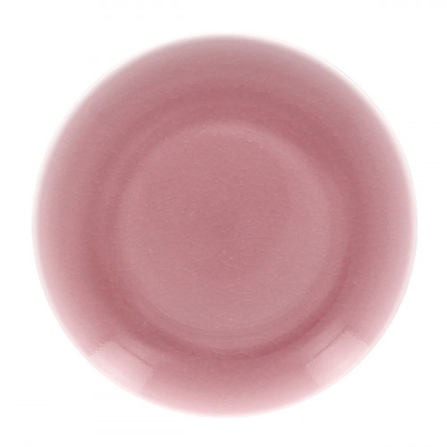 Assiette coupe plate rond rose porcelaine vitrifiée Ø 29,3 cm Vintage Rak