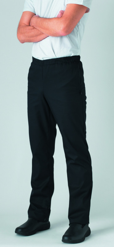 Pantalon de cuisine noir T1 Umini Robur