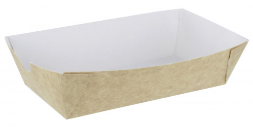 Barquette avec couvercle rectangulaire blanc 18,5x14,3x5,4 cm 110 cl Carty  (100 pièces)