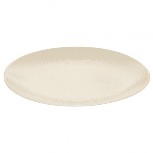 Assiette coupe plate rond kaolin grès émaillé Ø 21 cm Modulo Nature Degrenne