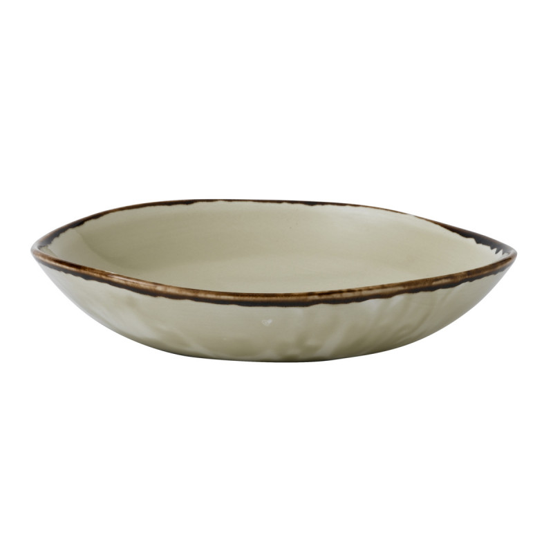 Assiette creuse rond beige porcelaine vitrifiée Ø 26,4 cm Harvest Dudson