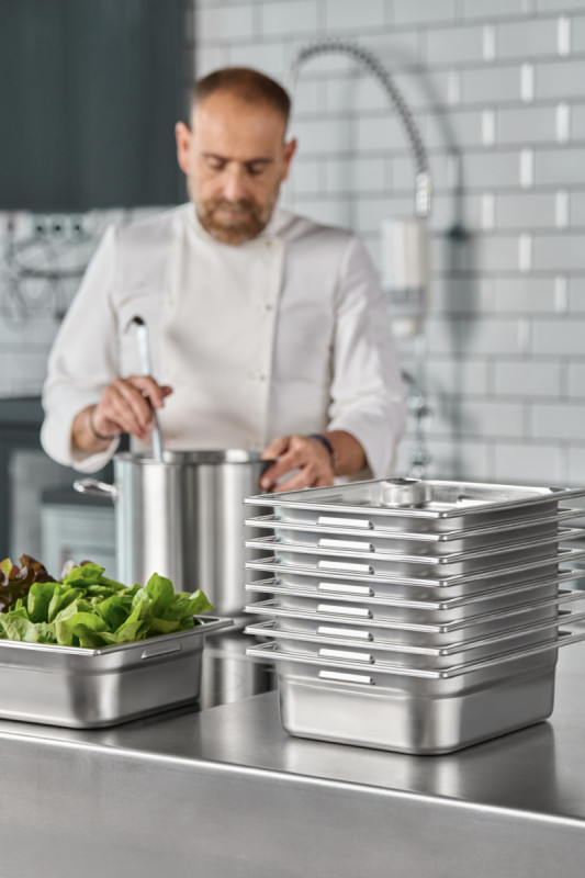 Bac GN 2/4 inox 18/10 P15 cm 10 L Pujadas