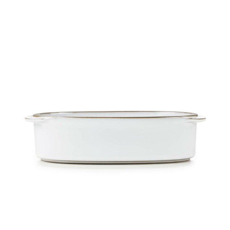 Plat ovale blanc porcelaine culinaire 16 cm Caractere Revol