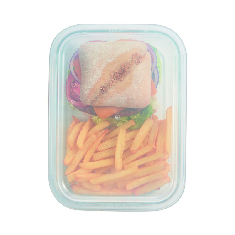 Couvercle p/boite 82cl rectangulaire transparent polypropylène (pp) 18,6 cm Food Box Arcoroc