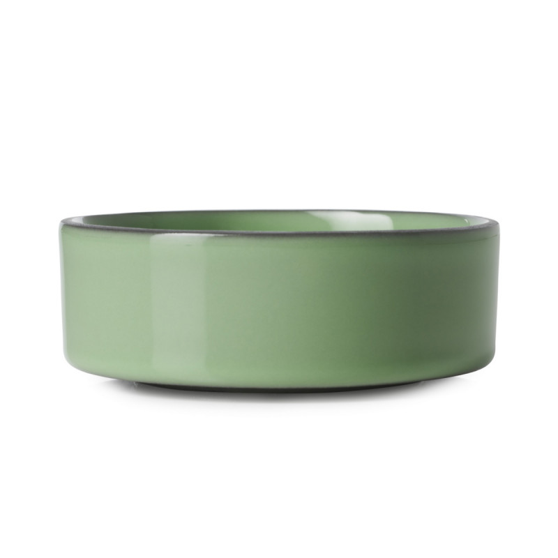 Coupelle rond vert porcelaine culinaire Ø 8 cm Caractere Revol