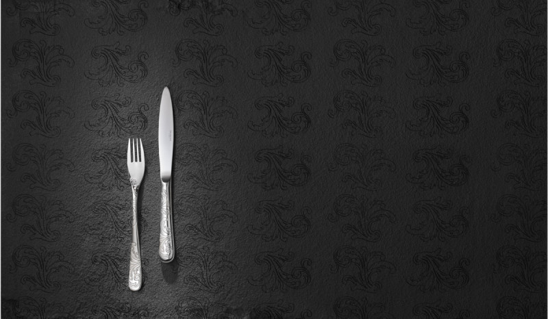 Fourchette de table inox 18/10 20,1x1,78 cm Aquatic Couture Degrenne