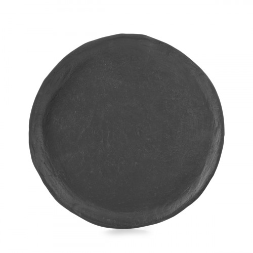 Assiette plate Noir brut porcelaine culinaire Ø 21,5 cm Yli Revol
