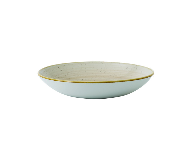 Assiette creuse rond Nutmeg Cream porcelaine Ø 18,2 cm Stonecast Churchill