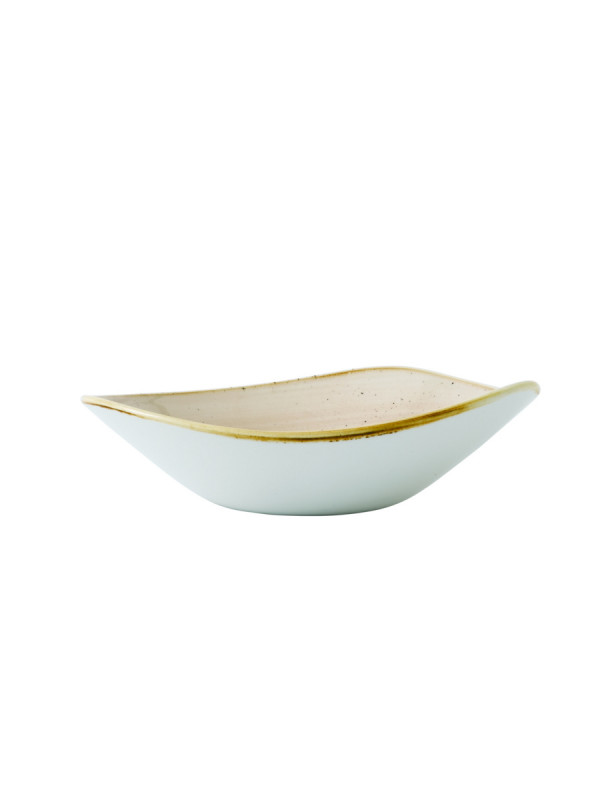 Bol triangulaire Nutmeg Cream porcelaine 18,5 cm Stonecast Churchill