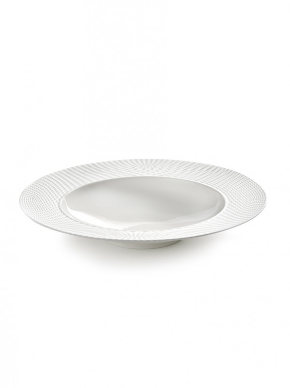 Assiette creuse rond blanc porcelaine Ø 28 cm Nido Serax