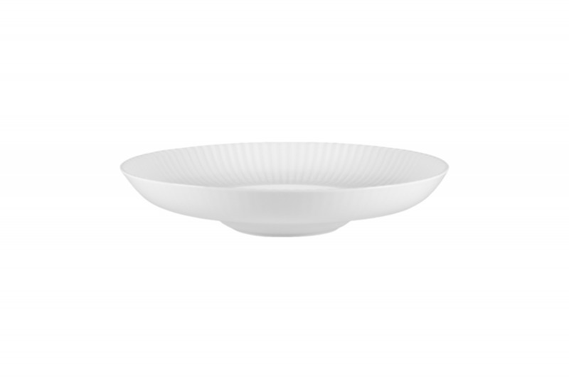 Assiette creuse gourmet rond blanc porcelaine bone china Ø 29 cm Spectra Rak