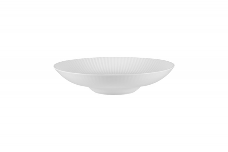 Assiette creuse gourmet rond blanc porcelaine bone china Ø 26,2 cm Spectra Rak