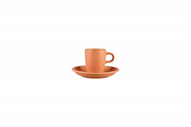 Sous tasse à espresso rond Tero Décor Prima porcelaine Ø 13 cm Earth Rak