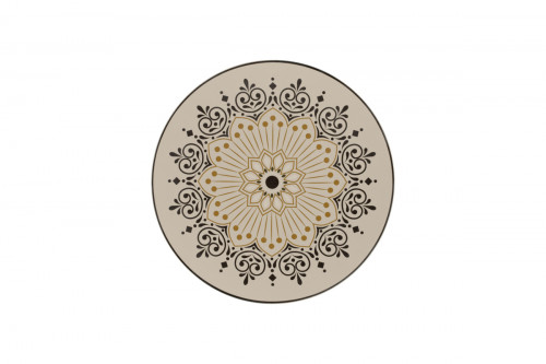 Assiette extra plate rond Argila Décor Cartagena porcelaine Ø 26,5 cm Earth Rak