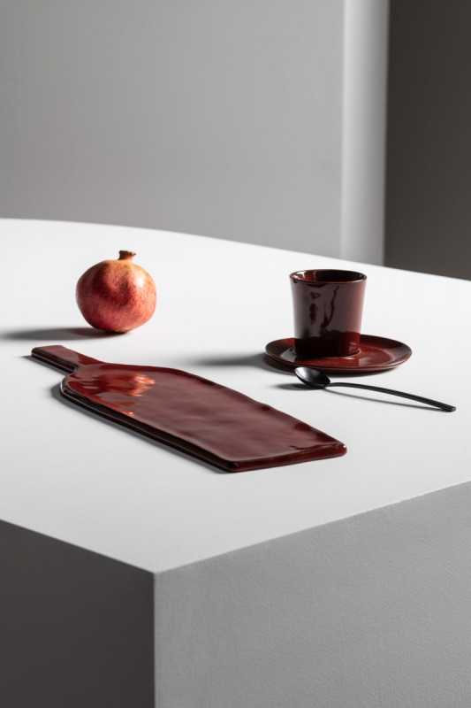Assiette coupe plate rond ébène grès émaillé Ø 30,5 cm La Mère Serax