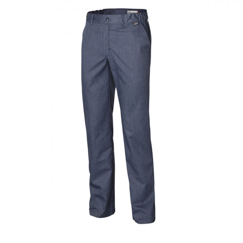 Pantalon de cuisine homme denim bleu 48 Pebeo Molinel