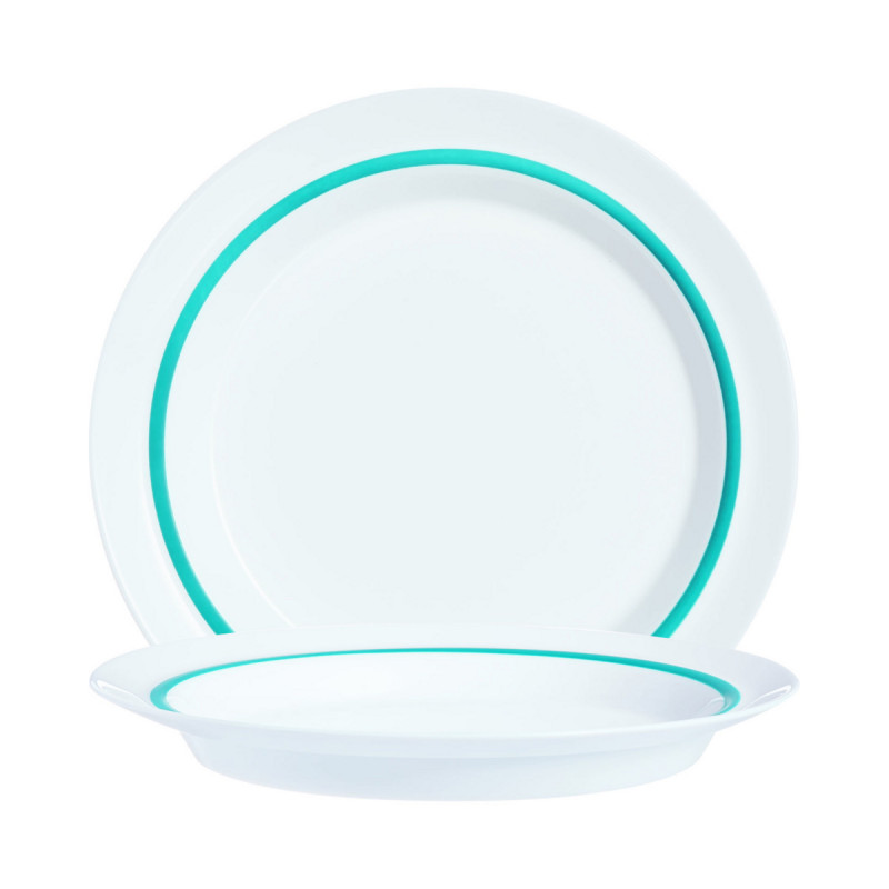 Assiette rond blanc verre opal Ø 19 cm Autonomy Arcoroc