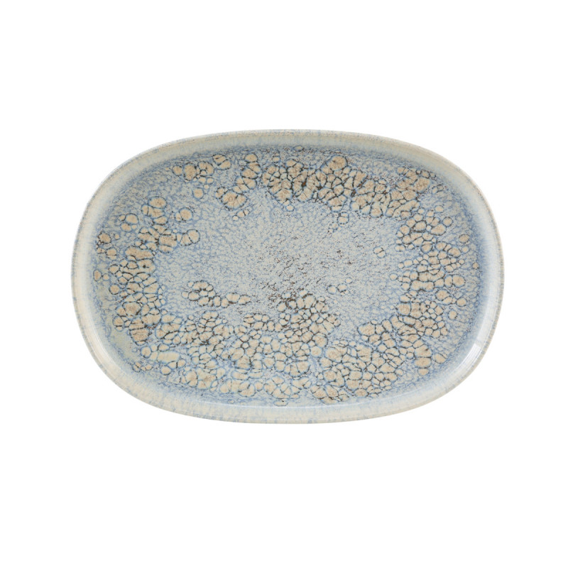 Assiette ovale rond grès 33x22,5 cm Tropic Accolade
