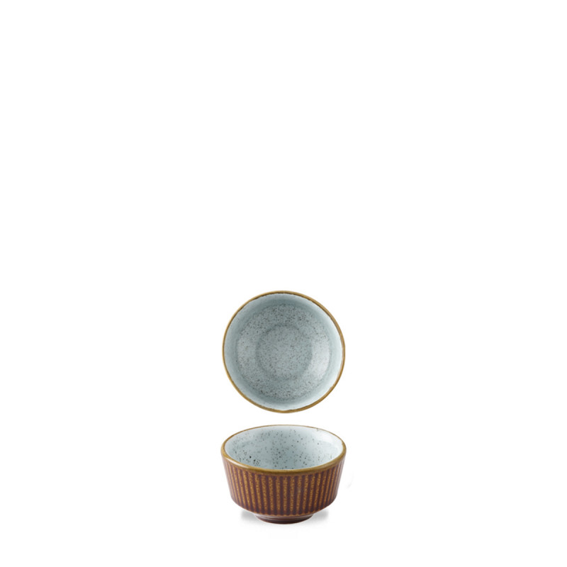 Pot à sauce rond brun porcelaine vitrifiée Ø 6,9 cm Kochi Churchill