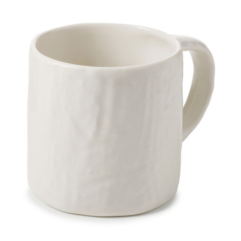 Mug rond Blanc albâtre porcelaine 33 cl Ø 8 cm Yli Revol