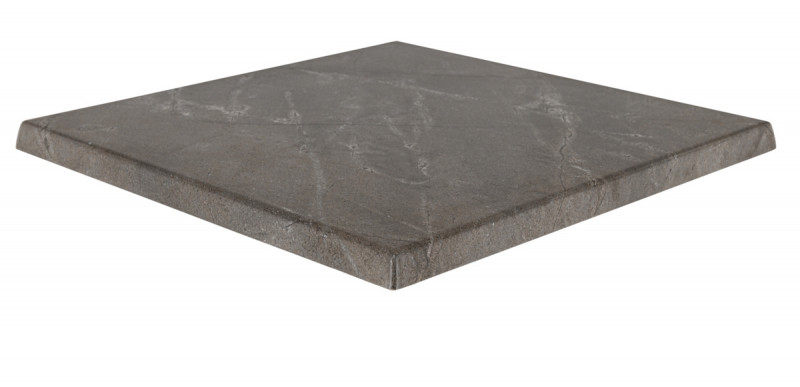 Plateau de table basalte 70x70x3,2 cm Werzalit