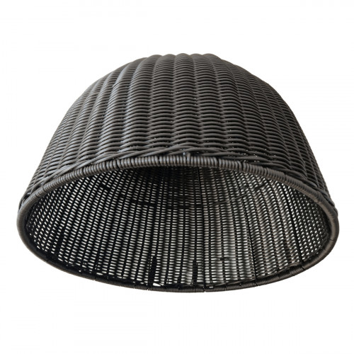 Abat-jour rond noir Ø 45 cm 30 cm Paranocta