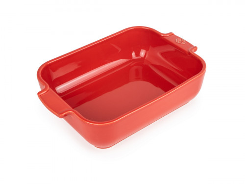 Plat à four rouge porcelaine 19x11 cm Peugeot Saveurs
