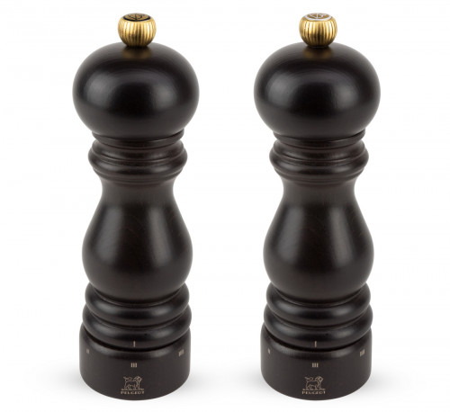 Set moulins poivre / sel marron Ø 5,7 cm 18 cm Paris Peugeot Saveurs