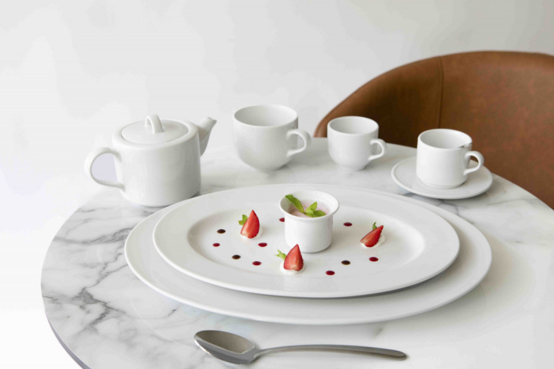 Ramequin lisse rond blanc porcelaine Ø 11 cm Presto Accolade
