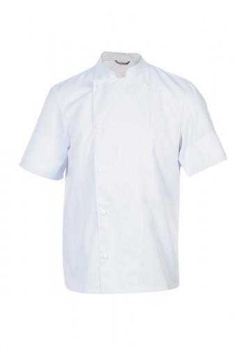 Veste de cuisine manches courtes blanc T4 Madras Robur