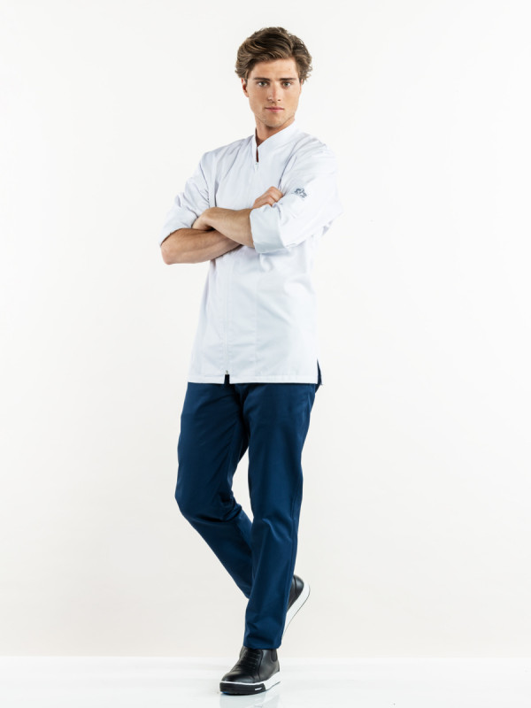 Pantalon de cuisine bleu marine 56 Marino Chaud Devant