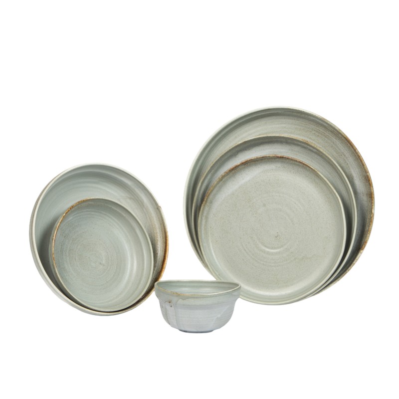 Assiette plate gris porcelaine Ø 27 cm Haven Urban Accolade